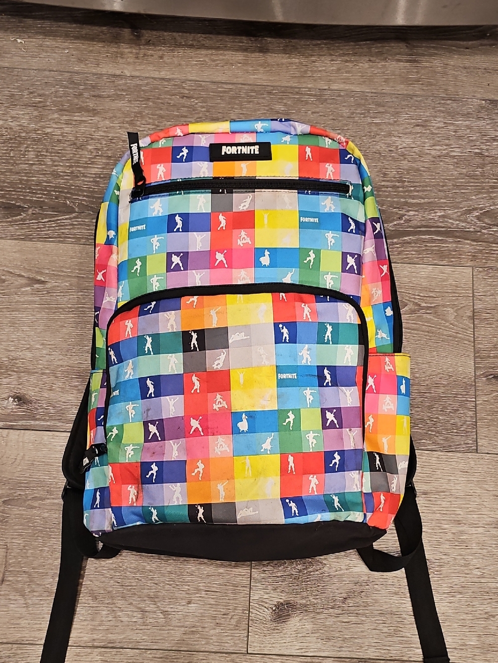 FORTNITE Multicolor Checkered Backpack Gamers Fandom ****